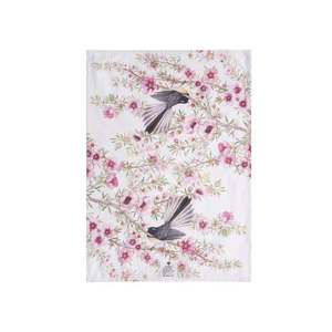 Ladelle: Ashdene Kitchen Towel - Birds of NZ  Fantail