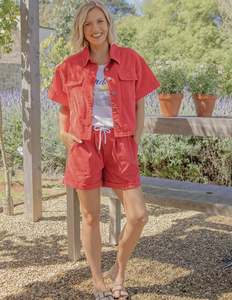 Elm Scottie S/S Shirt - Poppy