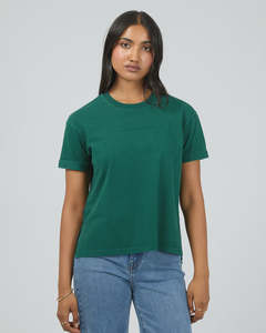 All About Eve: All About Eve AAE Washed Tee - Forest Green