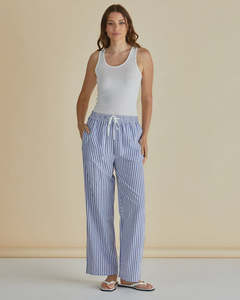 Betty Basic: Betty Basics Georgie Pants - Navy Stripe