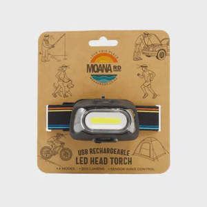 Moana Rod: Moana Road LED Head Torch - Adults Black