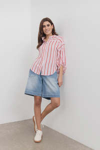Tops Tees Shirts: Moss by MiMoso Bronte Shirt - Candy Stripe