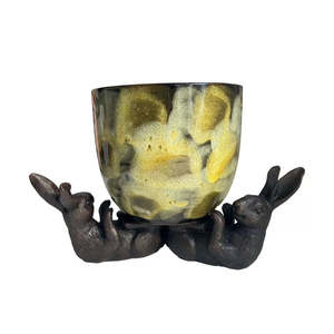 Linen & More Hare Feet Up Pot Set of 3 - Aged