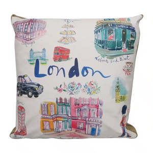 Le Forge 1: Le Forge Art Cushion - London Multi