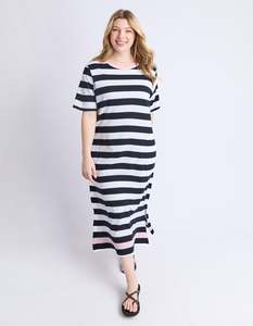 Elm Sorrento Dress - Black and White Stripe