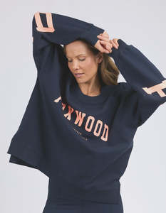 Foxwood: Foxwood Interval Crew - Navy with Peach