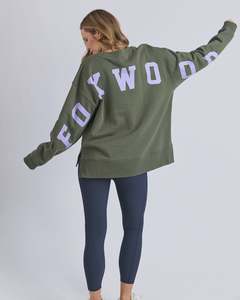 Foxwood Interval Crew - Khaki with Lilac