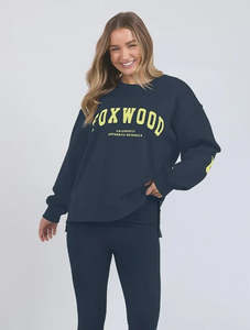 Foxwood Interval Crew - Navy/Neon Yellow