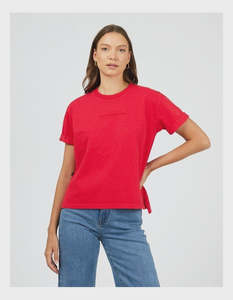 All About Eve  Washed Tee - Red
