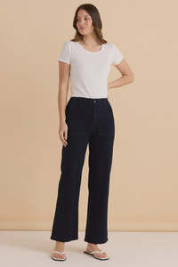 Betty Basics Relax Worker Jean - Blue Smoke