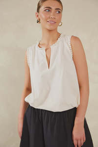 Haven Adelfia Tie Top - Cannoli