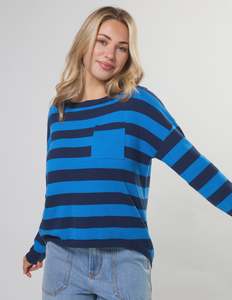 Stella + Gemma Street Pocket Jumper - Oceanic