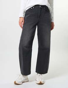 Stella Gemma: Stella + Gemma Carson Barrel Jean - Slate Grey