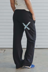 Homelee Avenue Pants - Black with Sapphire Ivory X