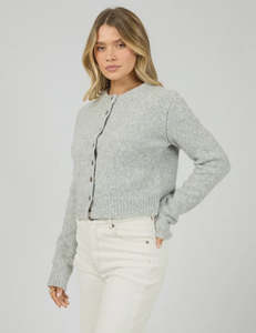All About Eve Bayside Cardigan - Grey Marle