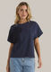 Sass Mira Crochet Tee - Navy