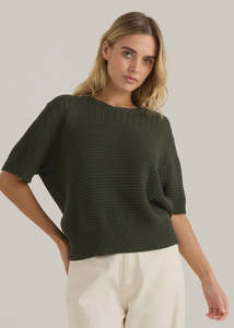Sass Cherri Tee - Olive Green