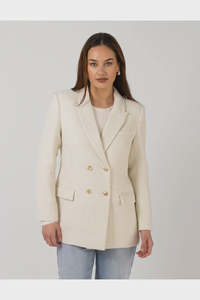 Jackets Jumpers Coats Vests: Stella + Gemma Dominque Blazer - Pearl