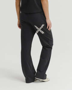Home Lee: Homelee Avenue Pants - Winter Weight - Black with Graphite Daisy X