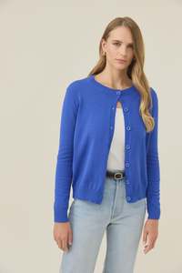 Isle Of Mine: Isle of Mine Darby Cardigan - Cobalt