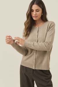 Isle of Mine Darby Cardigan - Stone