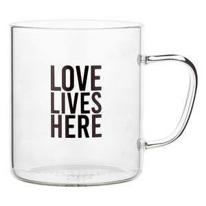 Artisanal Natural Life: Artisanal Glass Mug Love Live Here