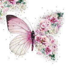 Image Gallery Napkins Butterfly Flowers