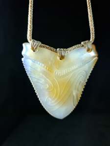 Megalodon Tooth - Puhoro - Carnelian