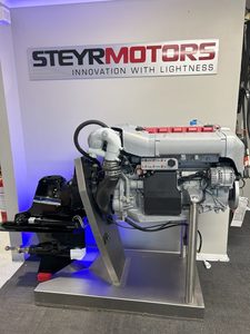 Products: Steyr SE286E40 engine/drive package Marine Power Systems