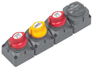 BEP Marine Dual Battery Charging Cluster Horizontal