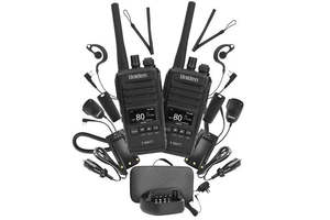 Uniden UH755-2DLX 5W UHF Handheld Radio Twin