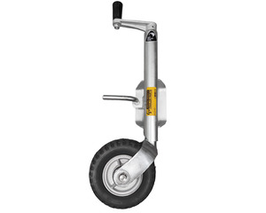 Trailer Parts: Jockey Wheel 400kg - 190x75 Alloy Wheel - Weld-on 8mm Plate CP14SHW