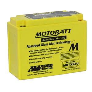 Batteries Accessories: Motobatt MBTX24U Battery 12V