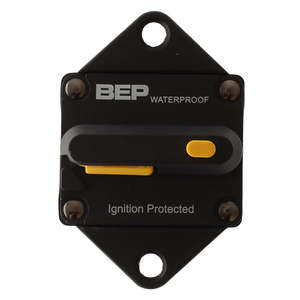 Batteries Accessories: BEP HD CB Waterproof Switchable Reset Panel Mount 30A