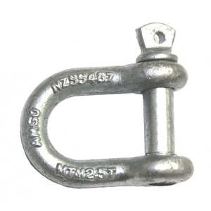 Shackles Caribenrs Clips: D-Shackle - 12mm - NZS5467 Compliant - 2500kg