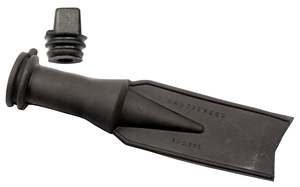 Bungs Plugs: Bailer Duckbill Black Neoprene with Plug