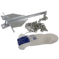 BLA Galvanised Sand Anchor Kit 8LB 50M x 8mm Rope 2M x 8mm Chain
