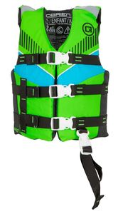O'Brien Child Nylon Vest - Green