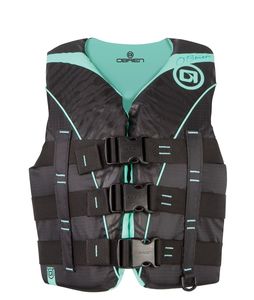 Life Jackets: O'Brien Women's Nylon 3-Belt Pro Vest - Aqua