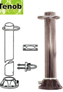 Water Skis: Stainless Steel Water Ski Pole 1.2m - Complete Kit