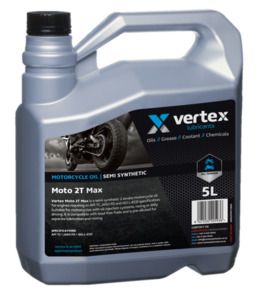 Oil Lube Grease: Vertex Moto 2T 10W-40 5L Max