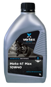 Oil Lube Grease: Vertex Moto 4T Max 10W-40 1L