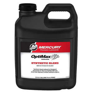 Oil Lube Grease: Mercury 8M0229800 Synthetic Blend Direct Injection (DI) Engine Oil for OptiMax and Other DFI 2-Stroke Outboards, 2.5 Gallons