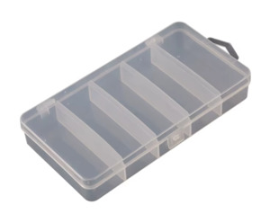 Fishing: Tackle Box Empty 17 x 9cms Transparent Tray