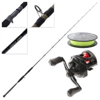Daiwa PR100 Strikeforce Slow Jig Combo with Braid and Micro Jig 6ft 6in PE1-2