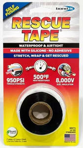 Life Onboard Ashore: Rescue Tape Black 25mm