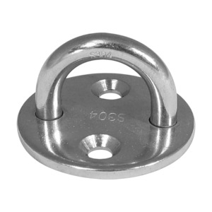 Deck Hardware 2: BLA Round Stainless Steel Pad Eye G304 8mm X 50mm