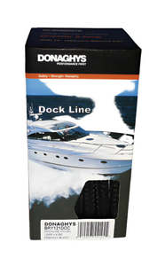 Sailing Ropes Lines: Donaghys Dock Line 12mm x 4.6M Pre-pack Black