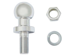 Trailer Rollers Snubbers: 50mm Chrome Towball - Capacity 3500kg
