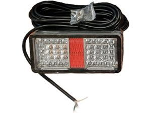 Trailer Electrical: Rectangular Left Hand Side LED Multi Volt Submersible Combination Light